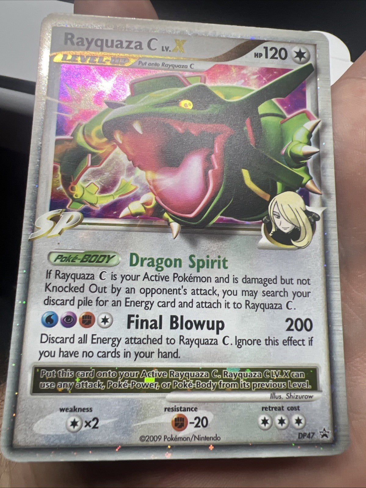 Pokemon Rayquaza C LV.X DP47 Diamond and Pearl Holo - MOD PLAY