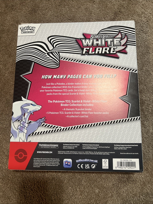 Pokémon Scarlet & Violet: White Flare Binder Collection Factory Sealed