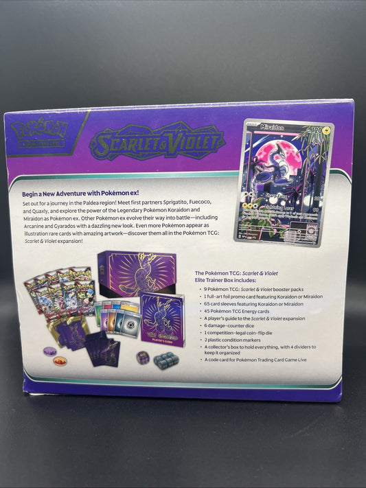 Pokemon Scarlet & Violet Base Set (Miraidon) ETB Elite Trainer Box