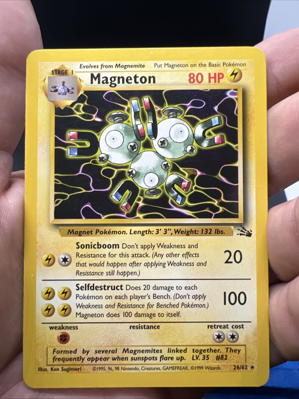 Pokemon Magneton 26/62 Fossil Rare - MOD PLAY
