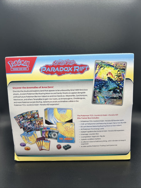 Pokemon Scarlet & Violet Paradox Rift (Roaring Moon) ETB Elite Trainer Box
