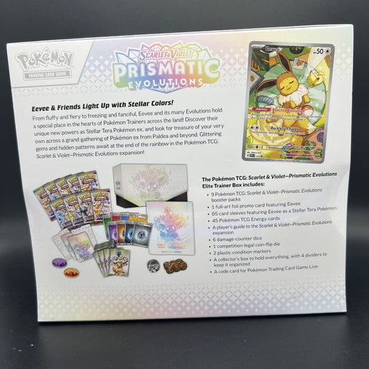 Pokemon Scarlet & Violet Prismatic Evolutions ETB Elite Trainer Box