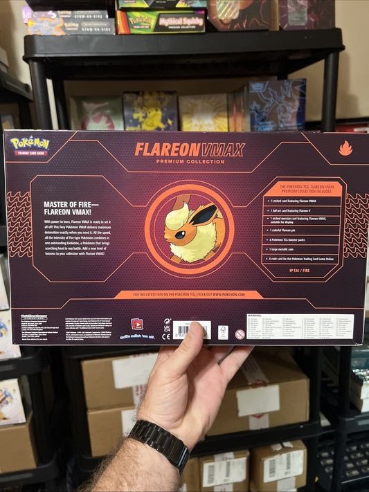 Pokemon Flareon VMAX Premium Box Collection - Factory Sealed