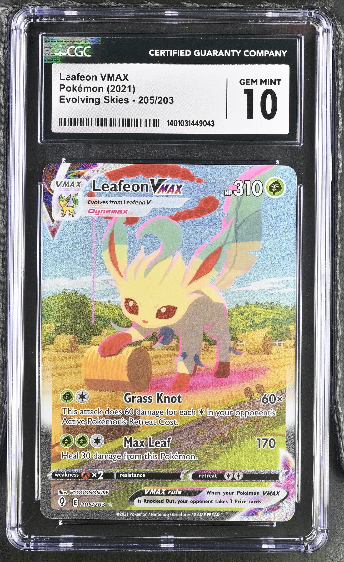 CGC 10 Leafeon VMAX #205
