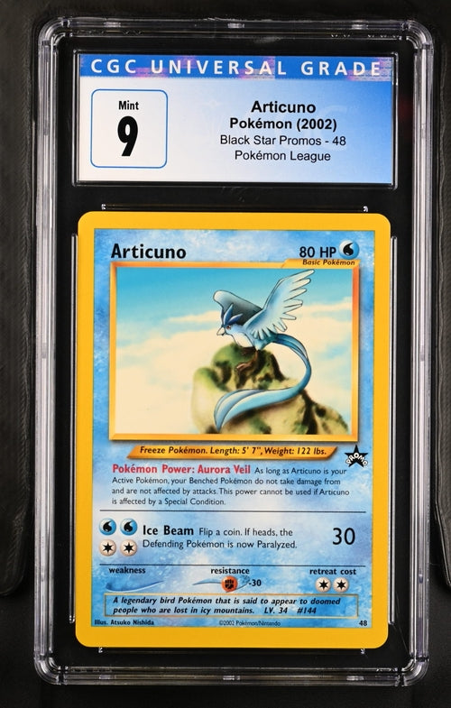 CGC 9 Articuno #48 Black Star Promo