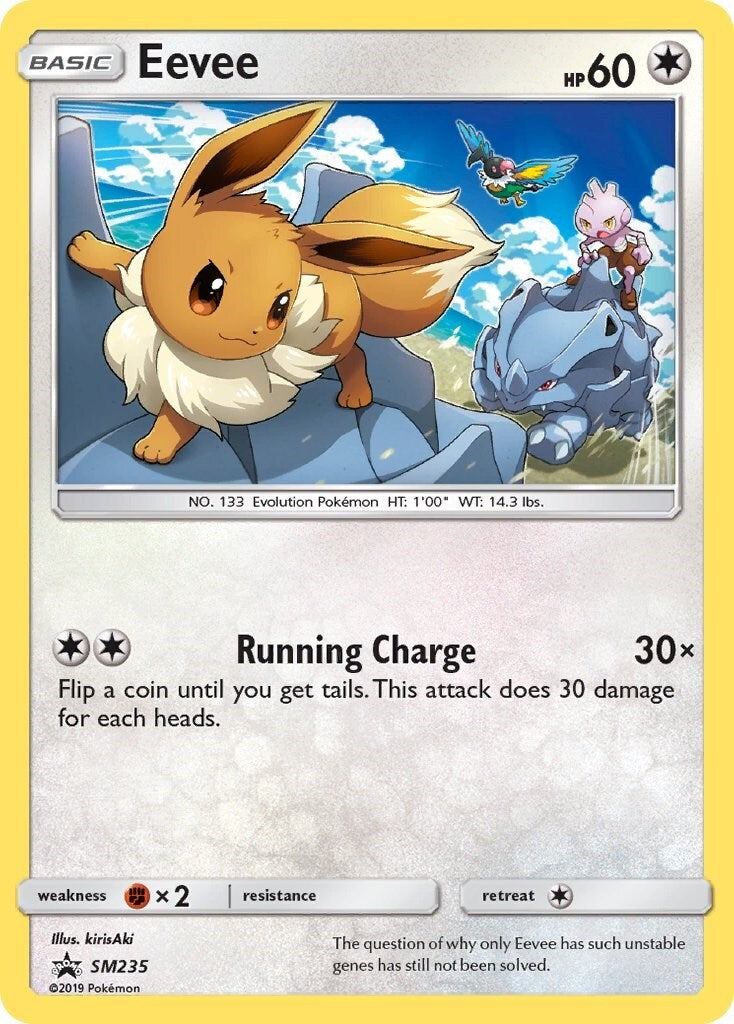 Pokemon Eevee SM235 Sun & Moon Promo Holo -LIGHT PLAY
