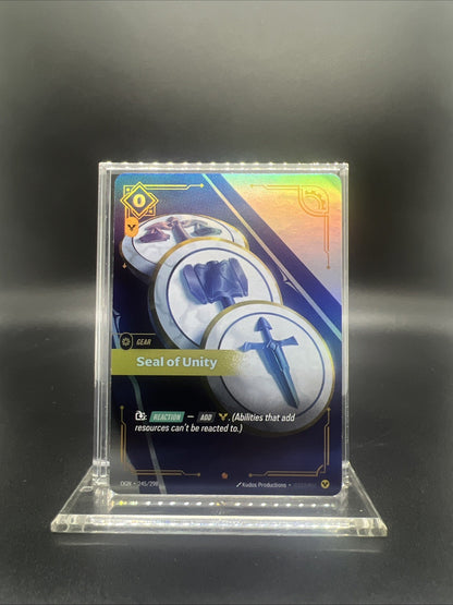 Riftbound Origins Seal of Unity Epic Foil 245/298 - NEAR MINT