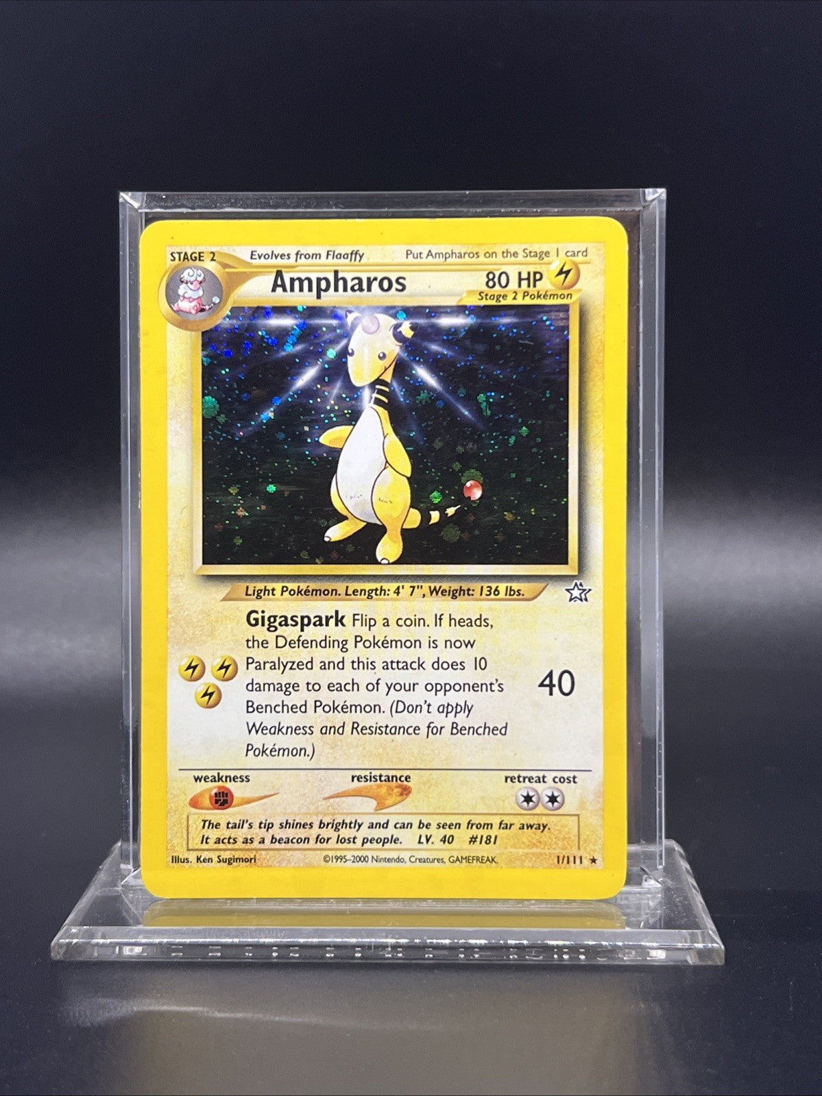 Pokemon Ampharos 1/111 Neo Genesis Holo - MOD PLAY