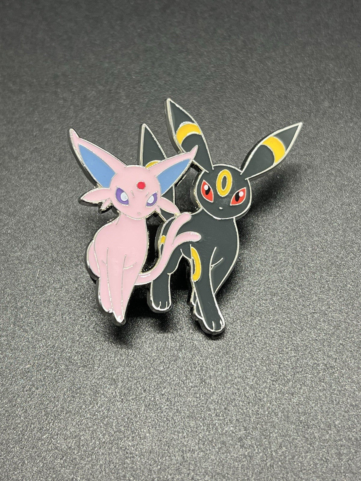 Prismatic Evolutions Figure Collection Umbreon And Espeon Figure Pin and Sleeves