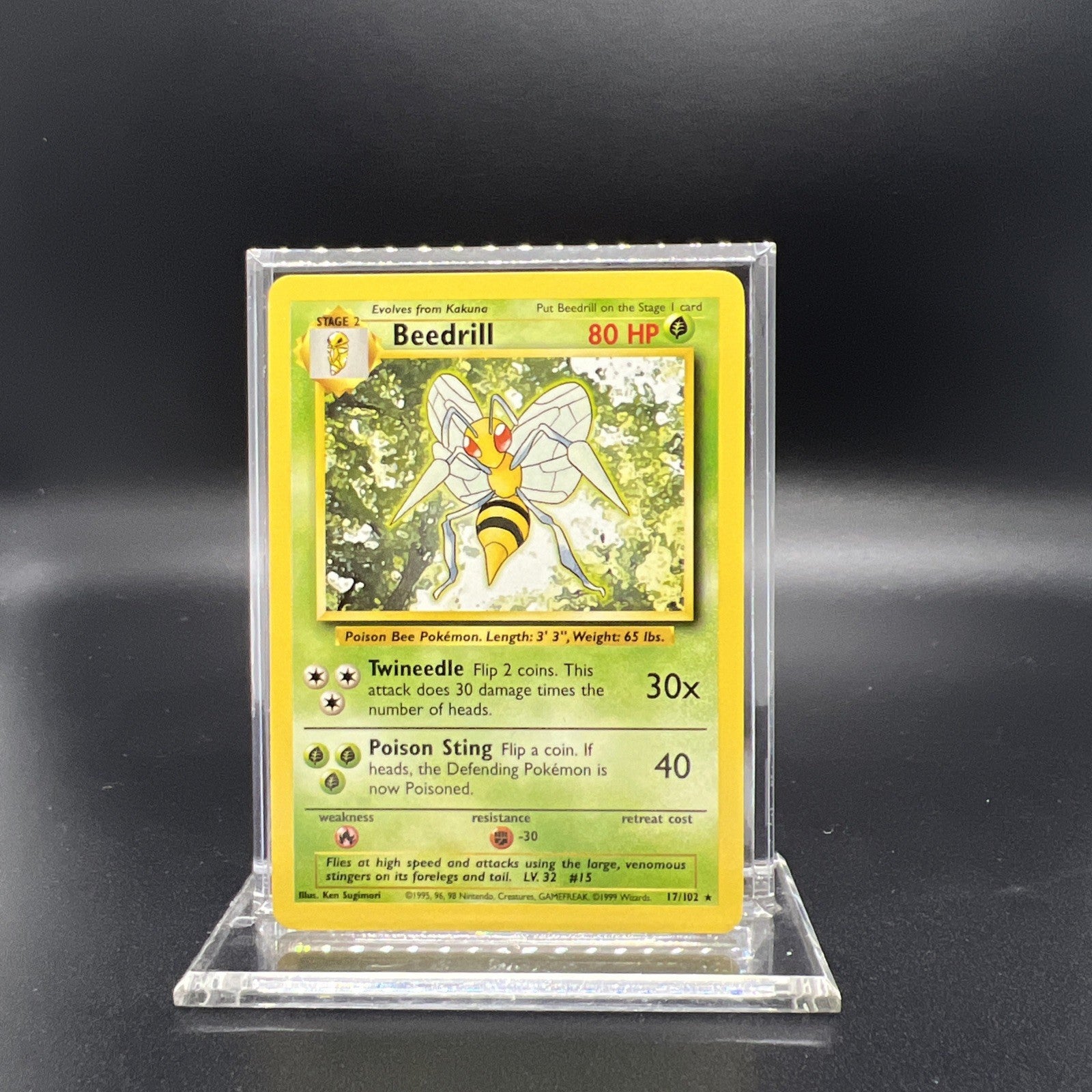 Pokemon Beedrill 017/102 Base Set - LIGHT PLAY