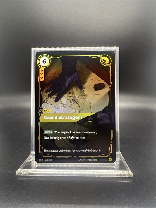 Riftbound Origins Grand Strategem Rare Foil 233/298 - NEAR MINT