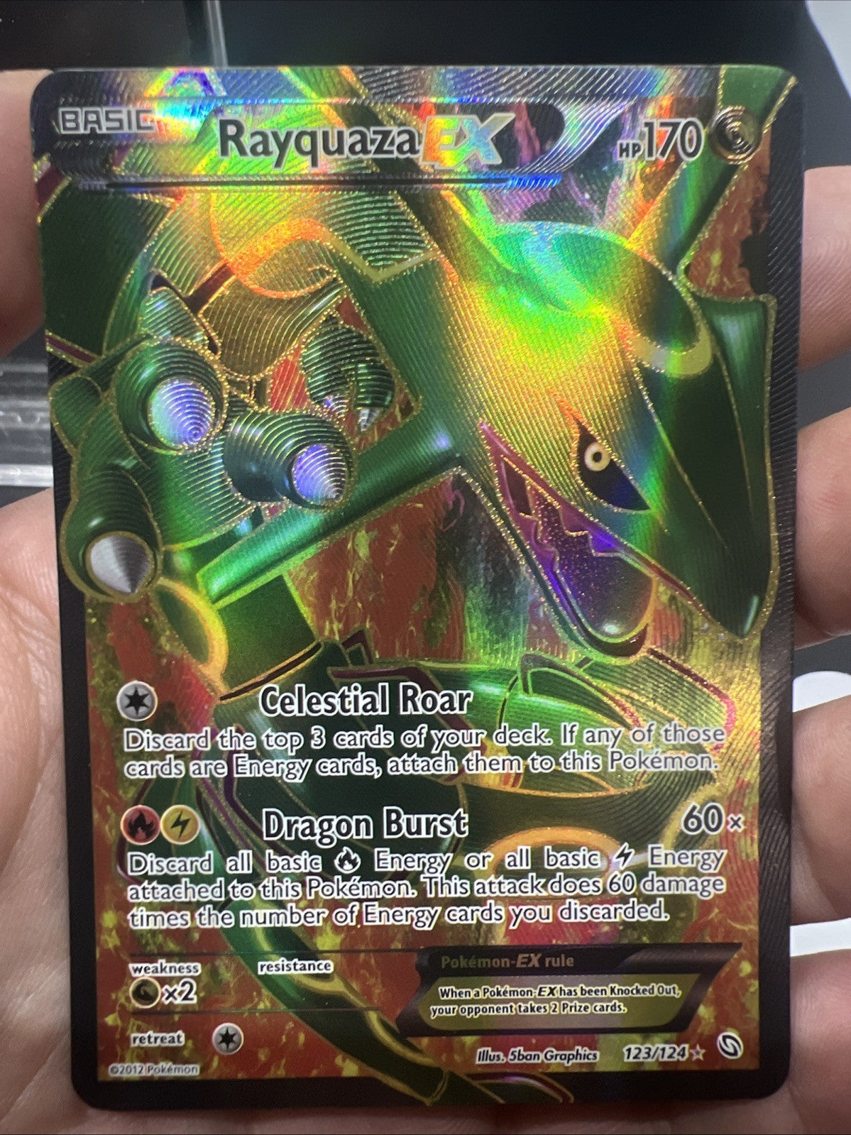 Pokemon Rayquaza EX 123/124 Dragons Exalted Full Art - MOD PLAY