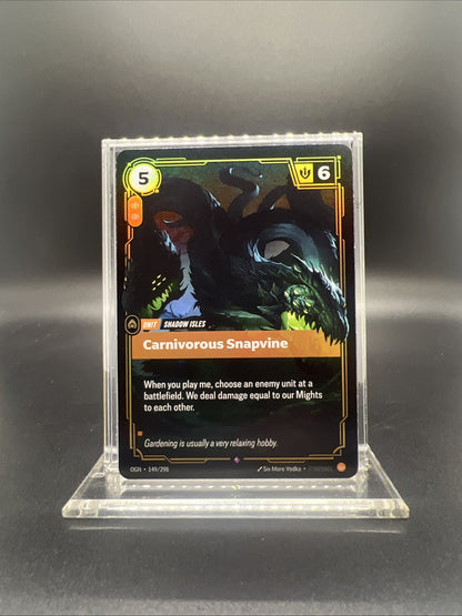 Riftbound Origins Carnivorous Snapvine Rare Foil  149/298 - Near Mint