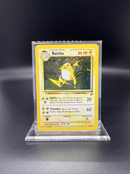 Pokemon Raichu 016/130 Base Set 2 Holo - NEAR MINT