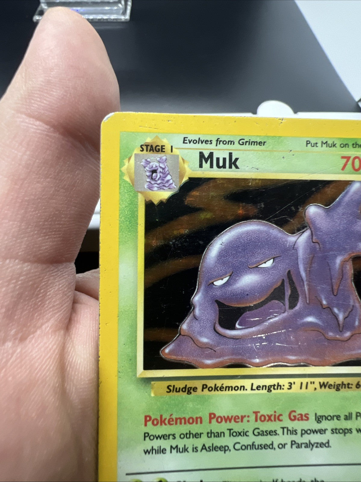Pokemon Muk 13/62 – Fossil – Holo Rare – Heavy Play (B)