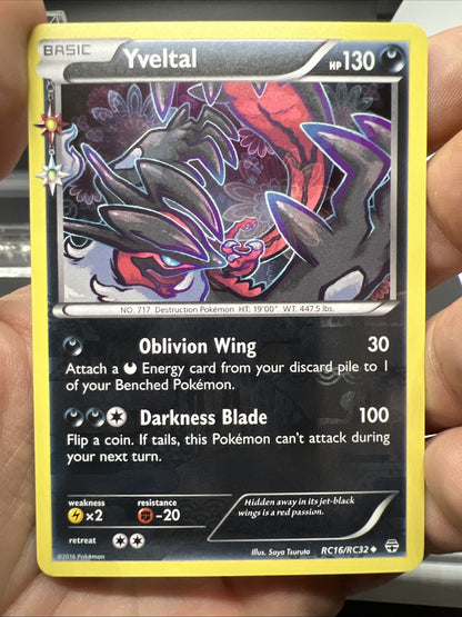 Pokemon Yveltal RC16/RC32 Generations: Radiant Collection Holo - LIGHT PLAY