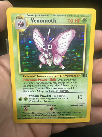 Pokemon Venomoth 13/64 Jungle Holo - NEAR MINT