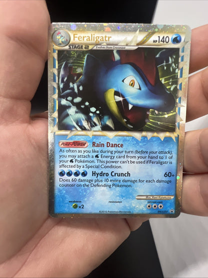 Feraligatr Prime HGSS07 Promo HEAVY PLAY Pokemon