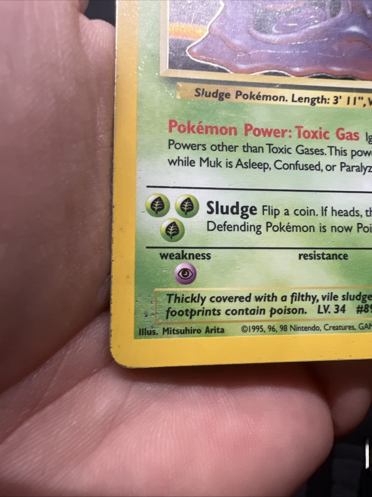 Pokemon Muk 13/62 – Fossil – Holo Rare – Heavy Play (B)