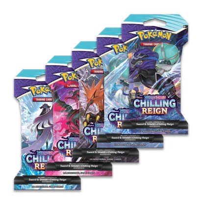 Pokemon Sword & Shield Chilling Reign Sleeved Booster Pack - CHOOSE YOUR ART
