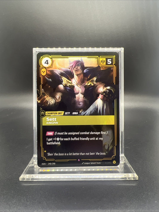 Riftbound Origins Sett Kingpin Rare Foil 240/298 - NEAR MINT