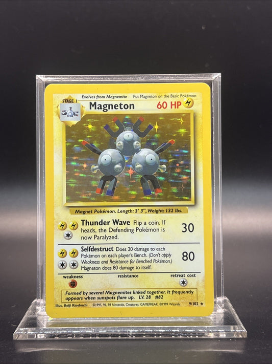 Magneton 009/102 – Base Set – Holo Rare – Light Play - Pokemon