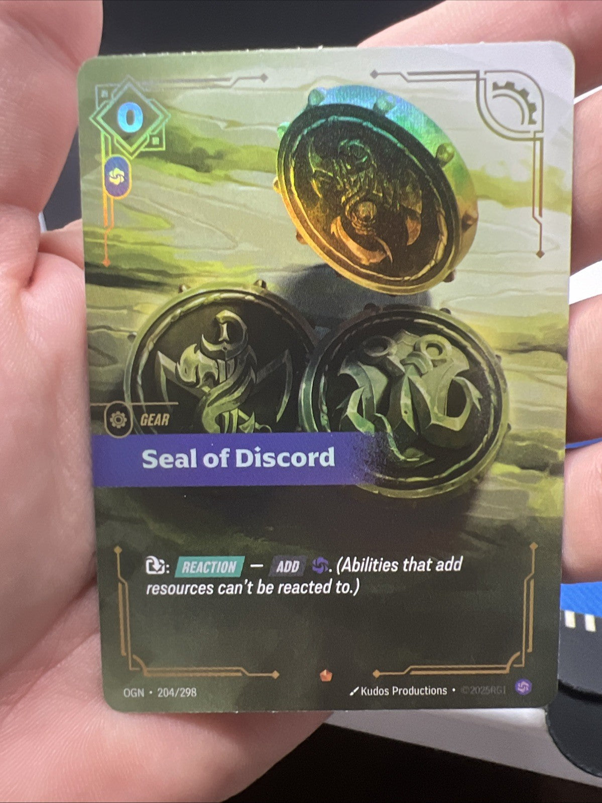 Riftbount Origin Seal of Discord Epic Foil 204/298 - NEAR MINT