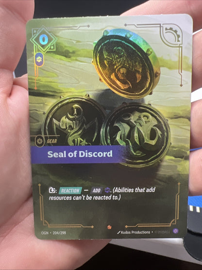 Riftbount Origin Seal of Discord Epic Foil 204/298 - NEAR MINT