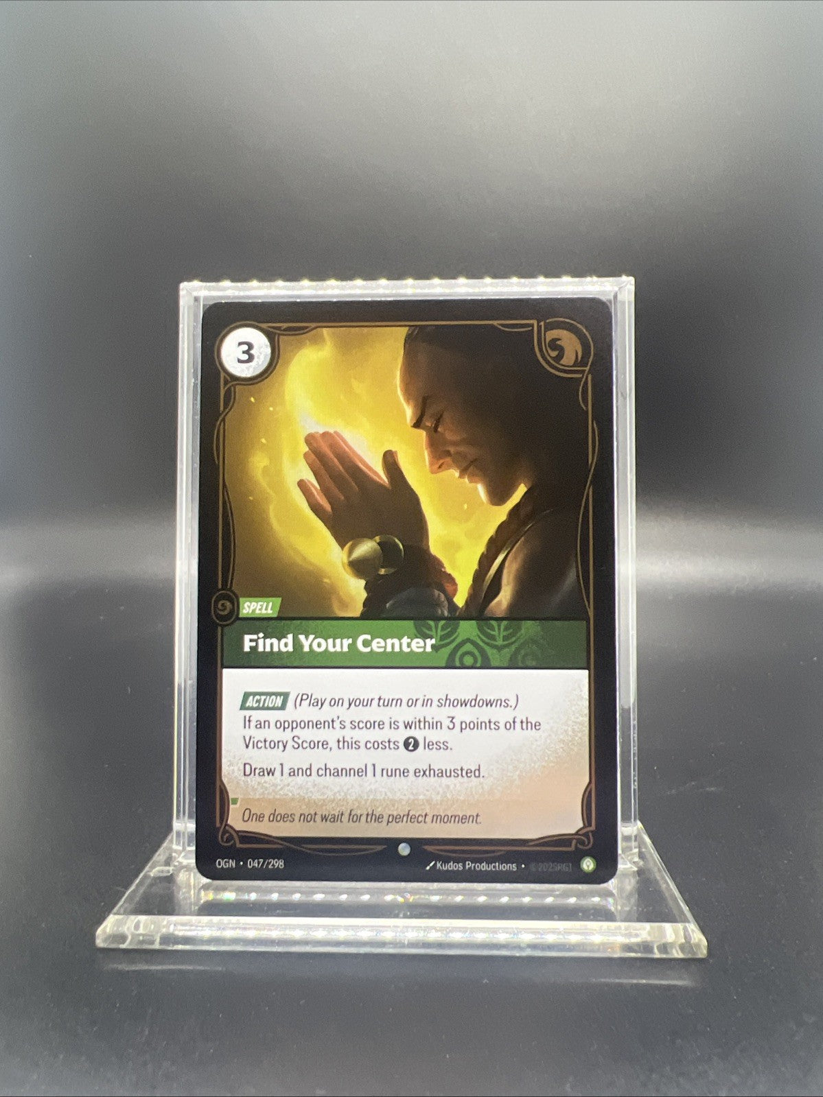 Riftbound Origins Find Your Center Common Foil 047/298 - NEAR MINT