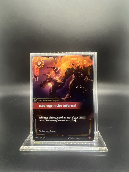 Riftbound Origins Kadregrin the Infernal Epic Foil 038/298 - NEAR MINT