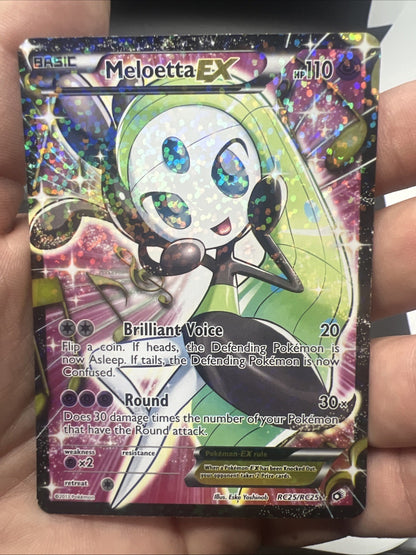Pokemon Meloetta EX RC25 Legendary Treasures Radiant Collection -LIGHT PLAY (2)