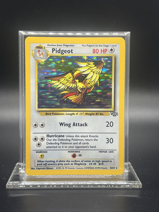 Pokemon Pidgeot 08/64 – Jungle – Holo Rare – Moderate Play