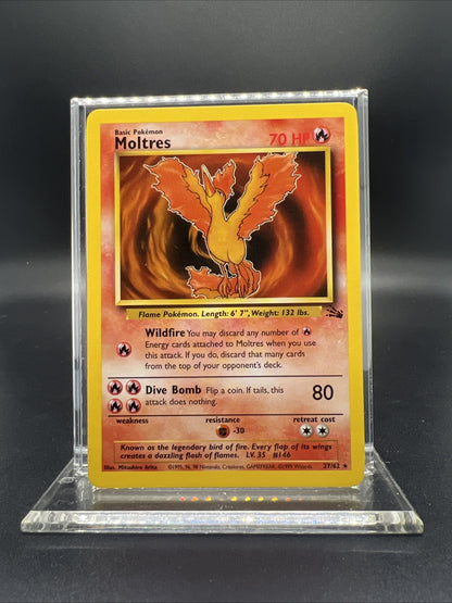 Pokemon Moltres 27/62 Fossil Rare Non Holo - MOD PLAY