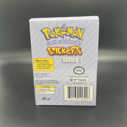 Pokémon 1999 ArtBox Stickers Series 1 Factory Sealed