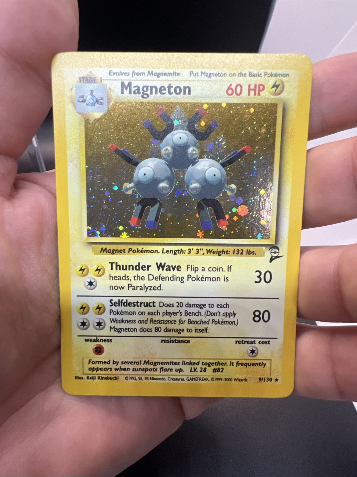 Magneton 009/130 – Base Set 2 – Holo Rare – Near Mint - Pokemon