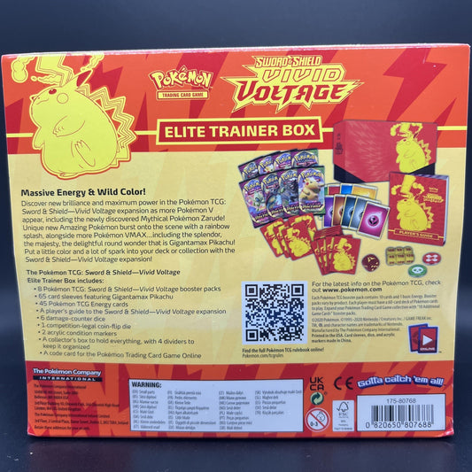 Pokemon Sword & Shield Vivid Voltage ETB Elite Trainer Box