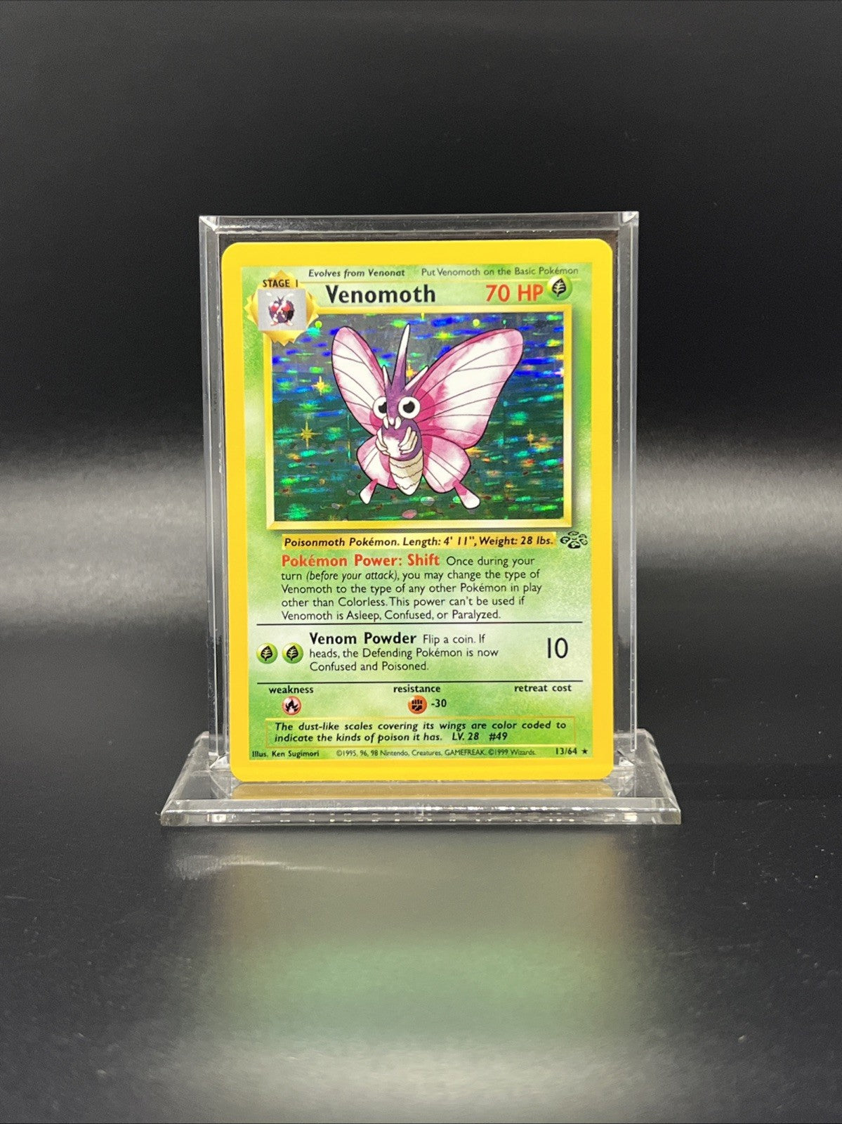 Pokemon Venomoth 13/64 Jungle Holo - NEAR MINT