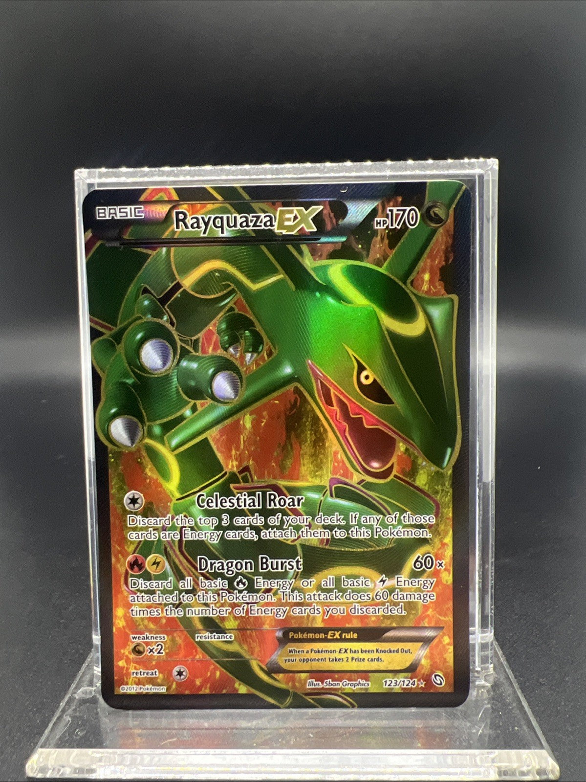 Pokemon Rayquaza EX 123/124 Dragons Exalted Full Art - MOD PLAY