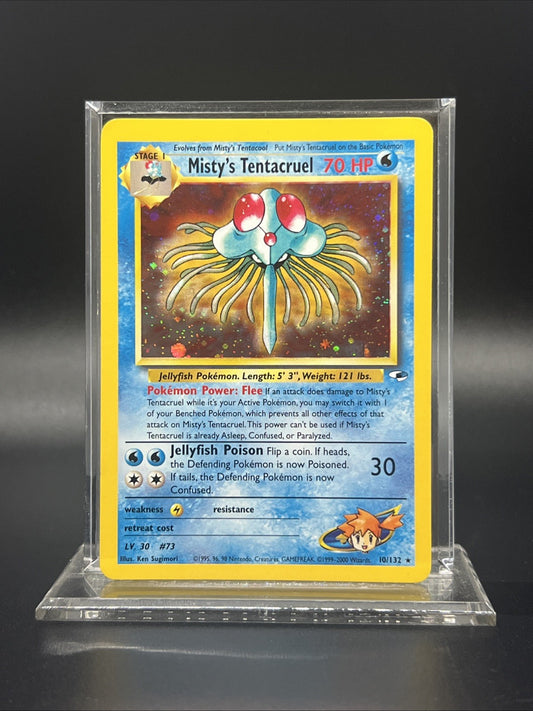 Pokemon Misty's Tentacruel 010/132 Gym Heroes Holo - LIGHT PLAY
