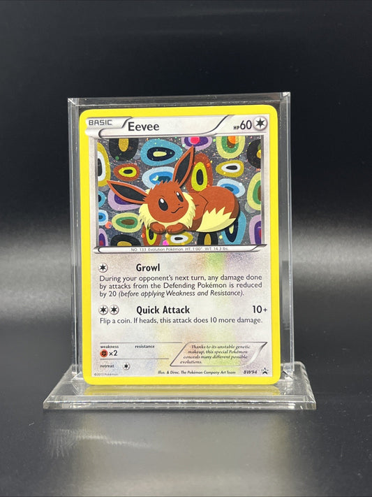 Pokemon Eevee BW94 Black & White Holo - HEAVY PLAY