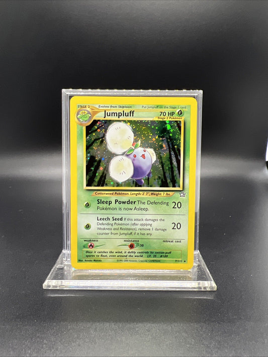 Pokemon Jumpluff 7/111 Neo Genesis Holo - LIGHT PLAY