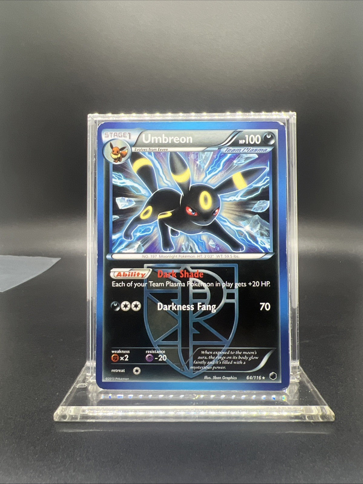 Pokemon Umbreon 64/116 Plasma Freeze Team Plasma Non-Holo - MOD PLAY