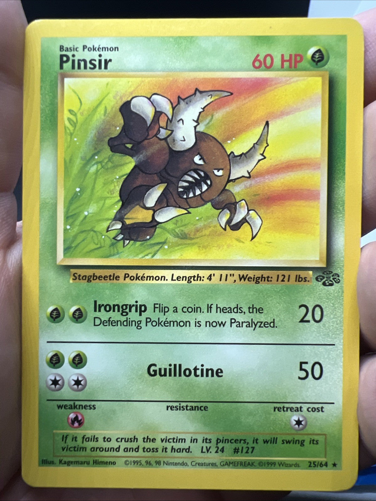 Pokemon Pinsir 25/64 Jungle Rare - MOD PLAY