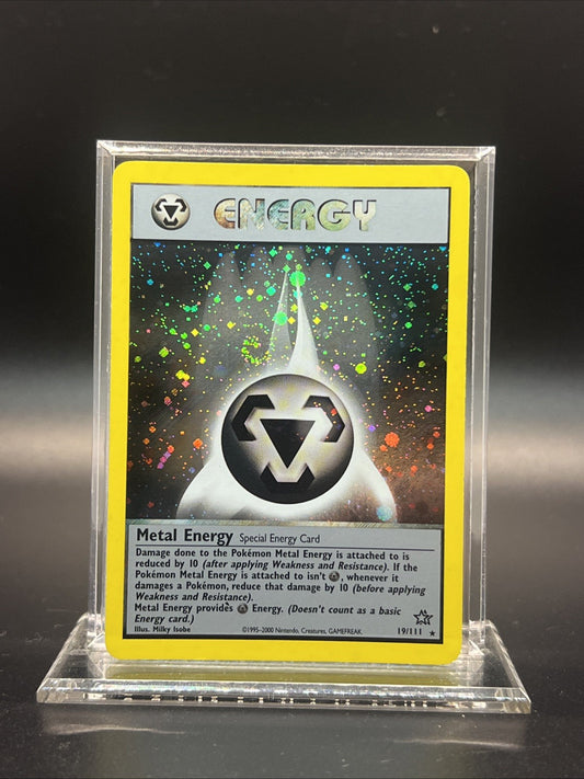 Pokemon Metal Energy 19/111 Neo Genesis Holo - LIGHT PLAY