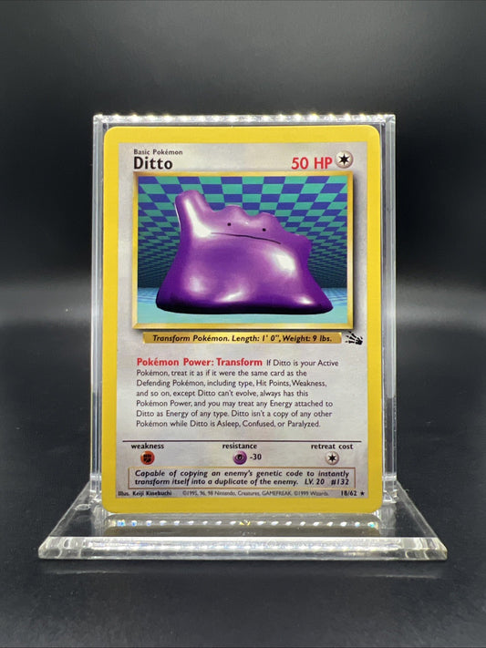 Pokemon Ditto 18/62 Fossil Rare - MOD PLAY