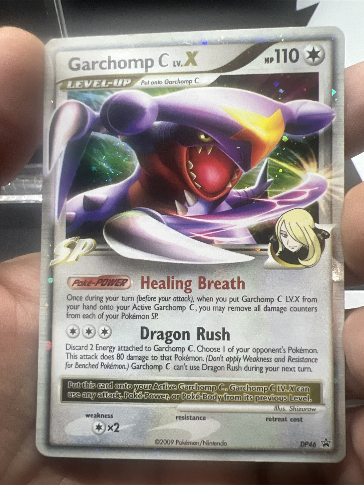 Pokemon Garchomp C LV.X DP46 Diamond and Pearl Promo - LIGHT PLAY