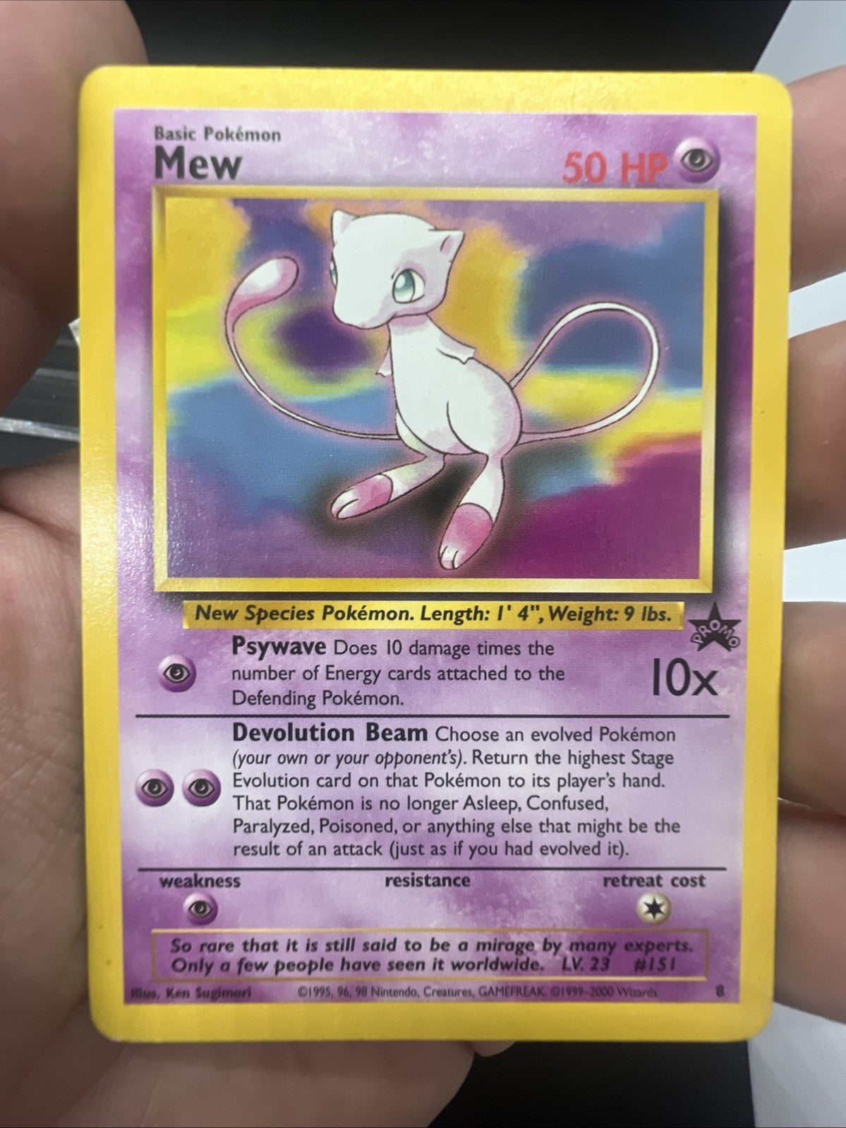Mew 8/53 Wotc Promo Non Holo - MOD PLAY - Pokemon