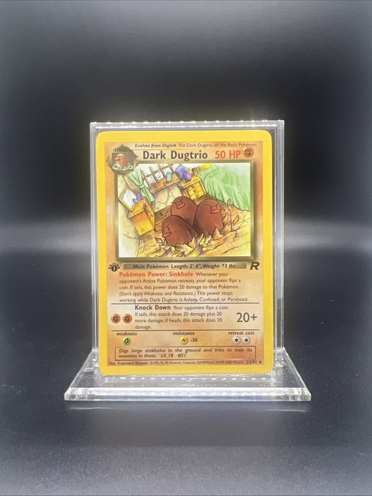 Pokemon Dark Dugtrio 1st Edition 23/82 Team Rocket - NEAR MINT