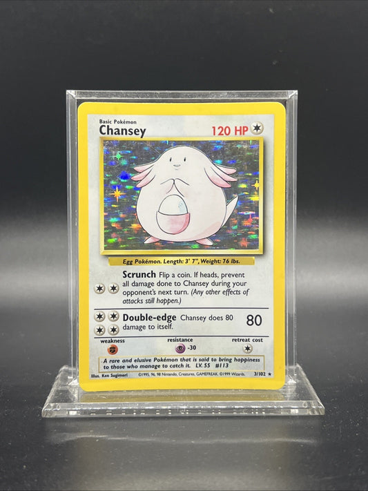 Chansey 003/102 Base Set Holo - MOD PLAY (B) - Pokemon