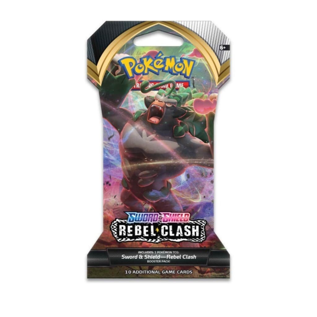 Pokemon Sword & Shield Rebel Clash Sleeved Booster Pack - CHOOSE YOUR ART